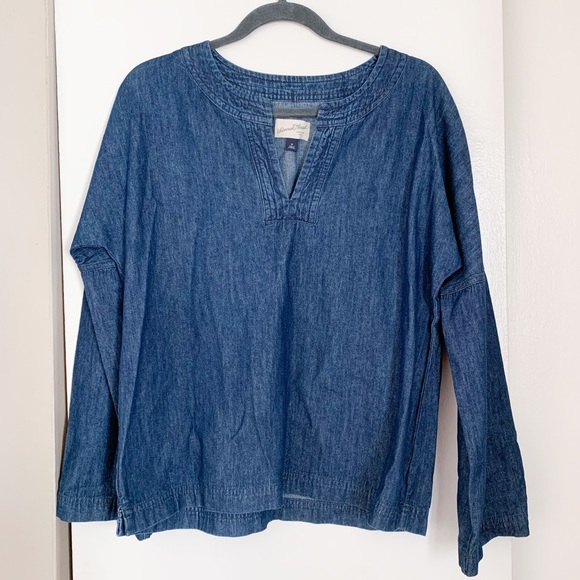 Universal Thread Denim Tunic Top - Picture 2 of 6